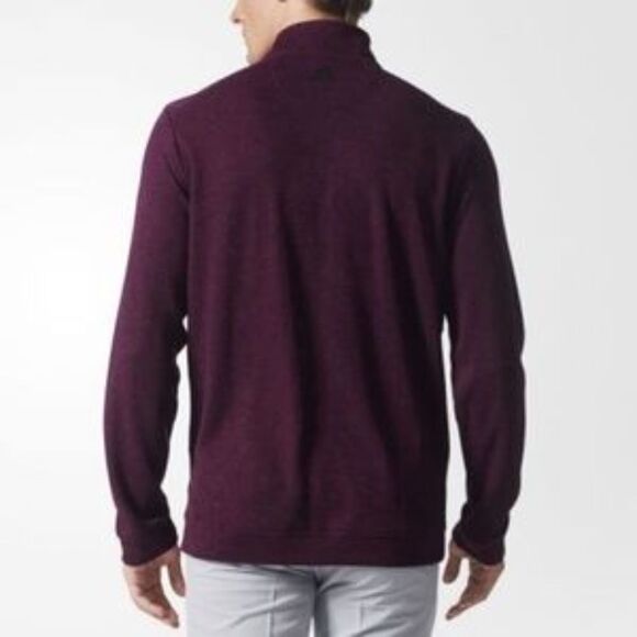 NWT ADIDAS Climawarm Wool Quarter Zip Pullover L - Picture 5 of 9